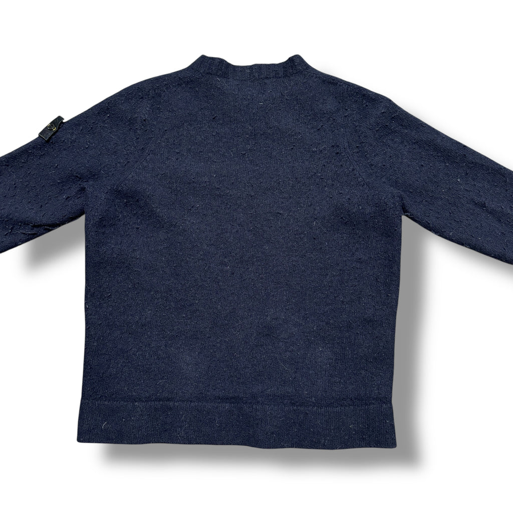 Navy Stone Island Wool Jumper (S)