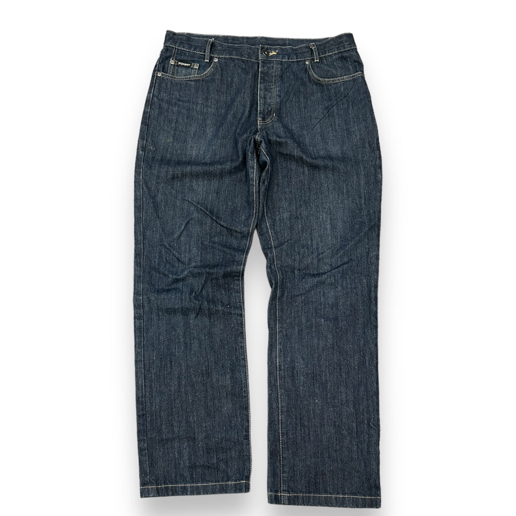 00's Embroidered Navy YSL Jeans (36)