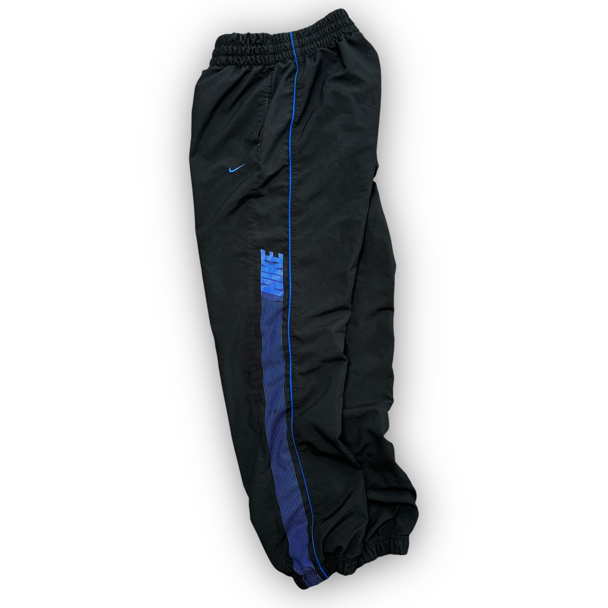 00s Black Nike Track Pants (M)