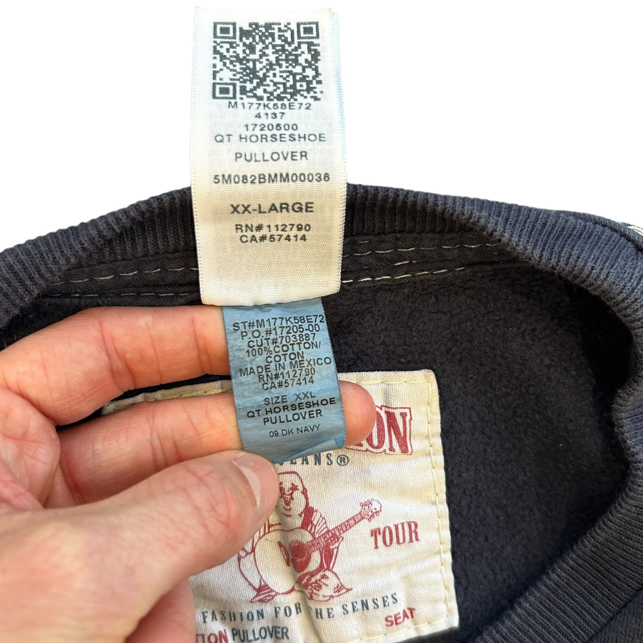 True Religion Contrast Stitch Sweatshirt (XXL)