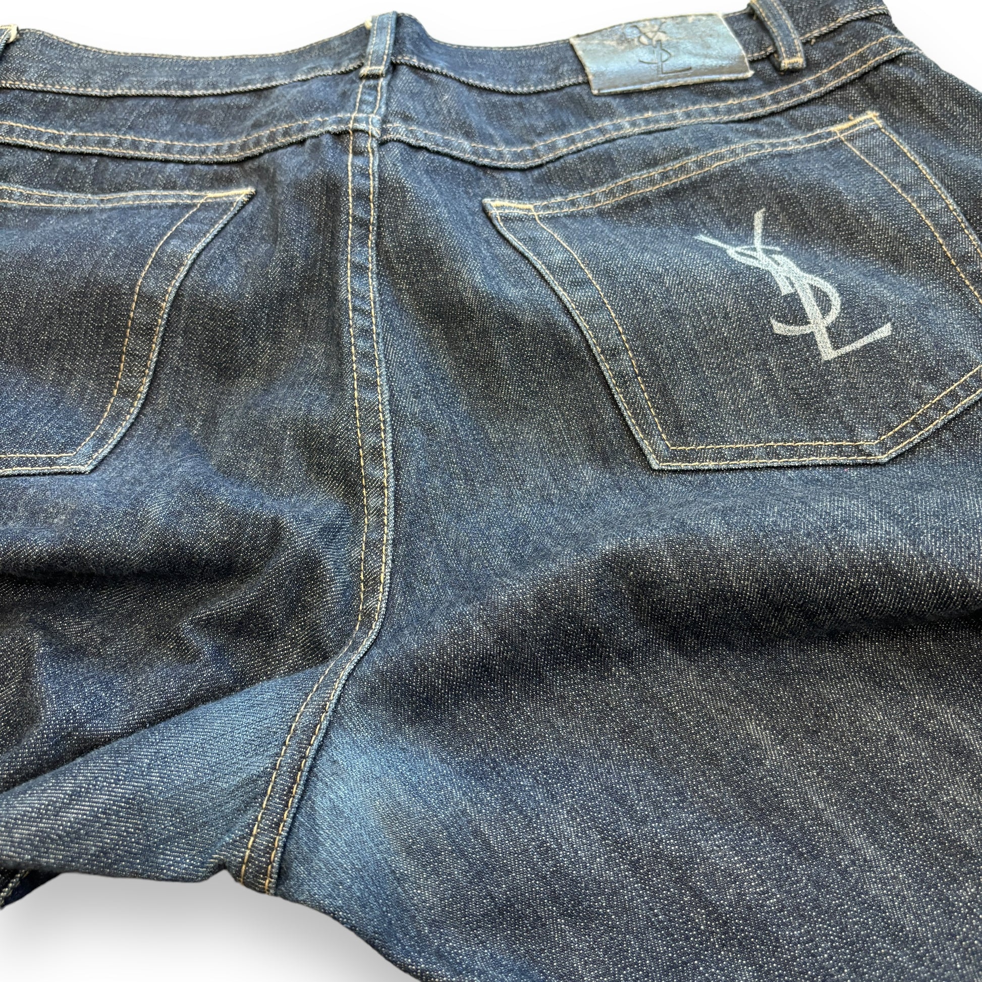 YSL Navy Baggy Jeans (36W)