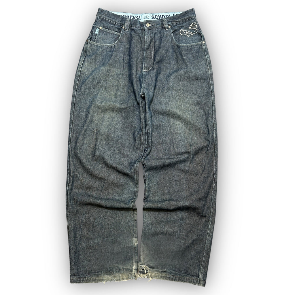 School Of Hard Knocks Baggy Bulldog Jeans (36")