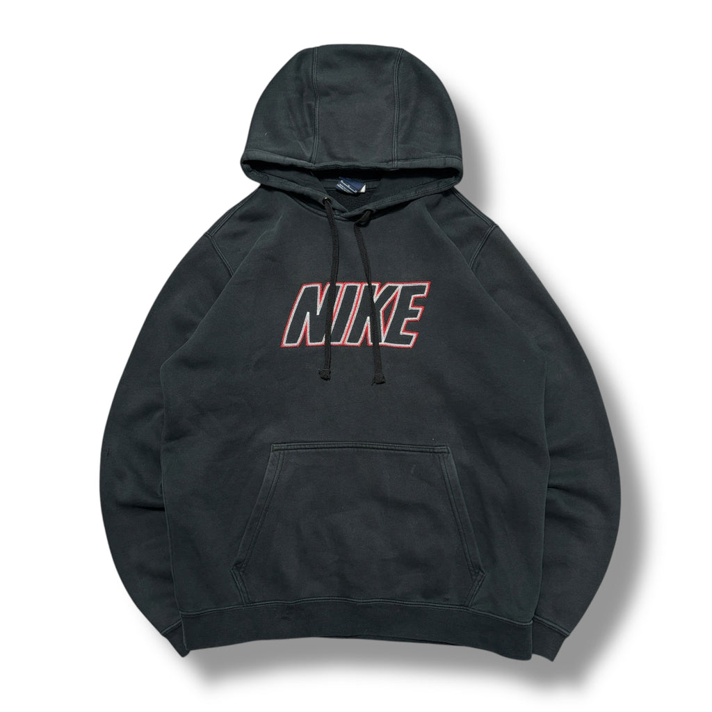 00s Black Nike Club Hoodie (M)
