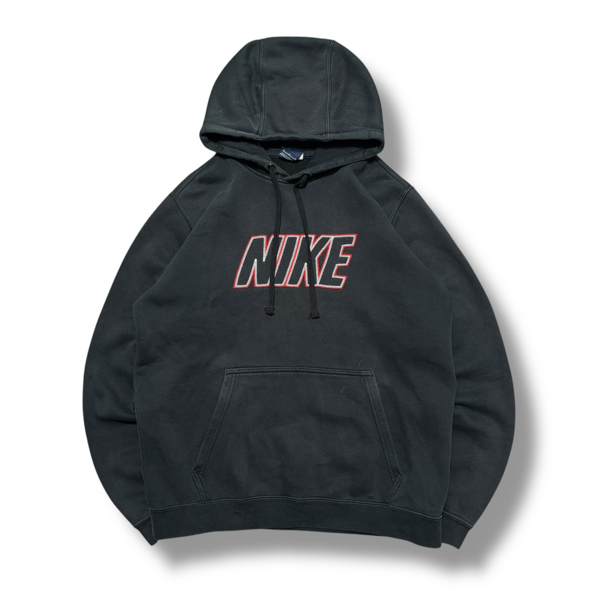 00s Black Nike Club Hoodie (M)