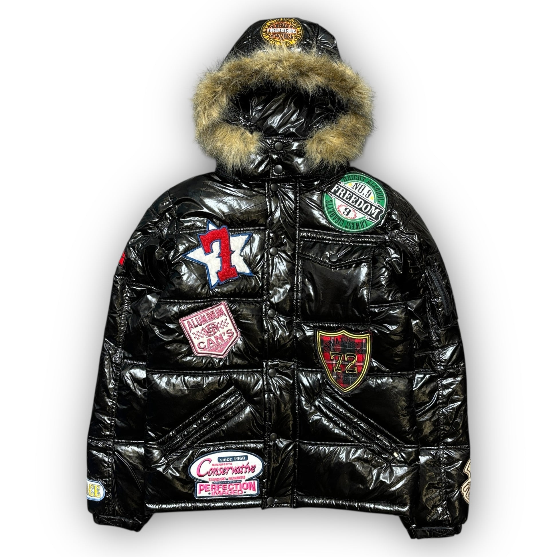 Six Star Fur Hood Puffer Jacket (M)