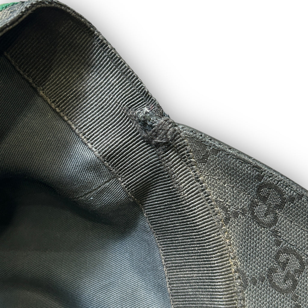 Black Gucci GG Monogram Cap