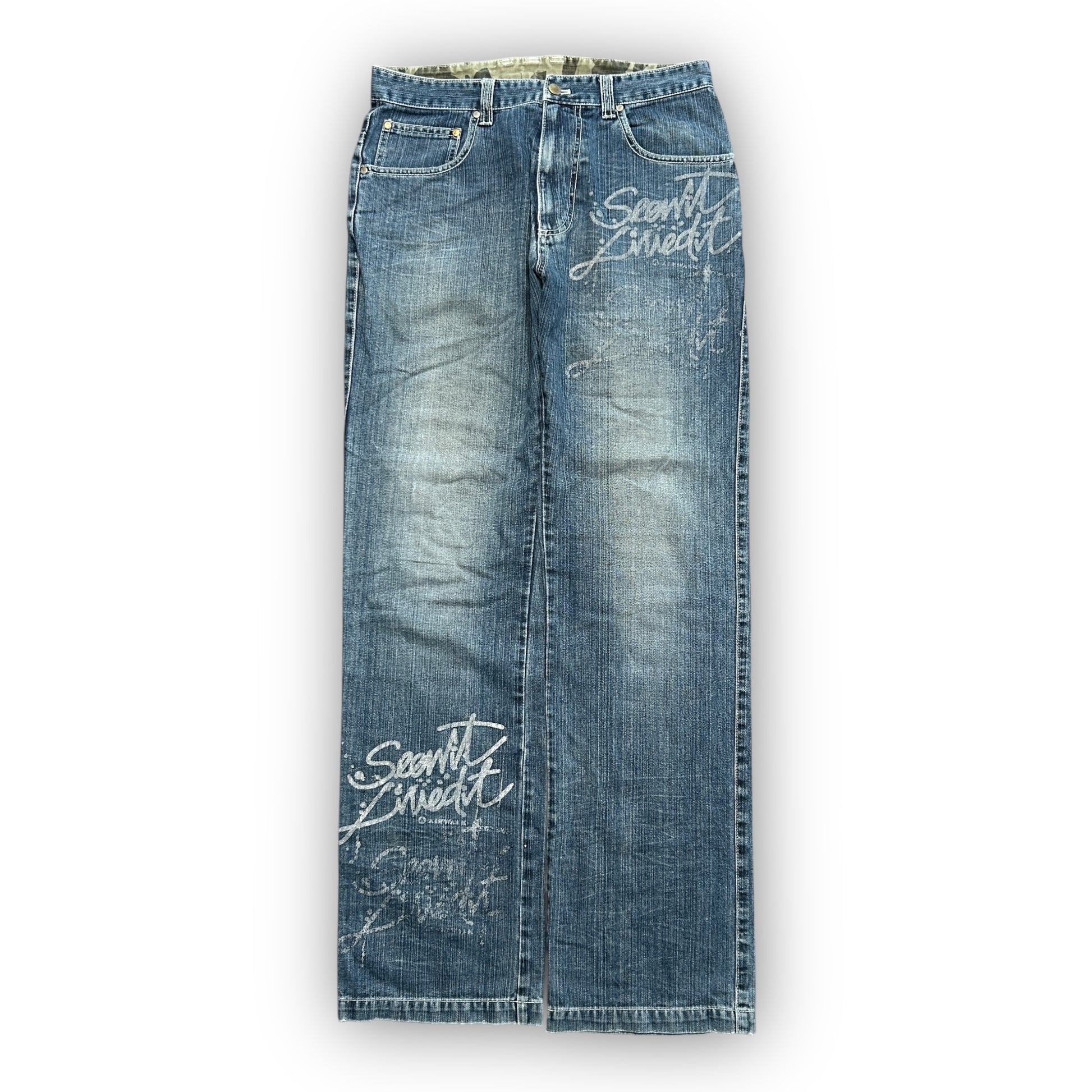 Airwalk Archive Graphic Baggy Jeans (30")
