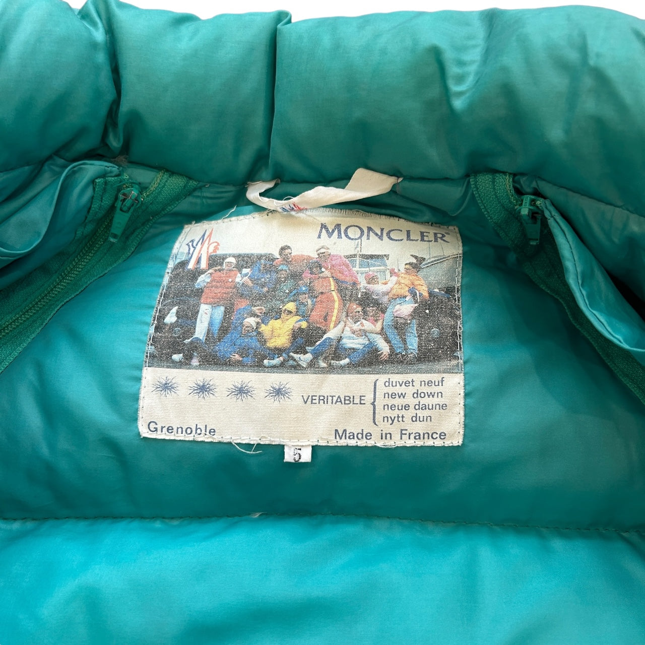 80s Moncler Blue Puffer Coat (XL)