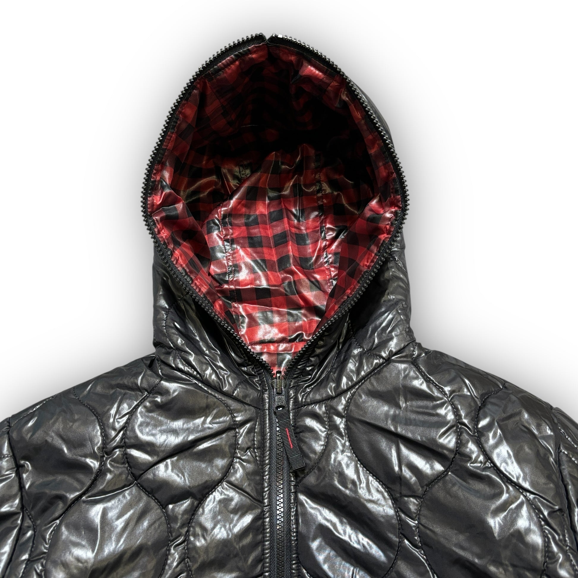 Reversible Plaid CPS Puffer Coat (M)