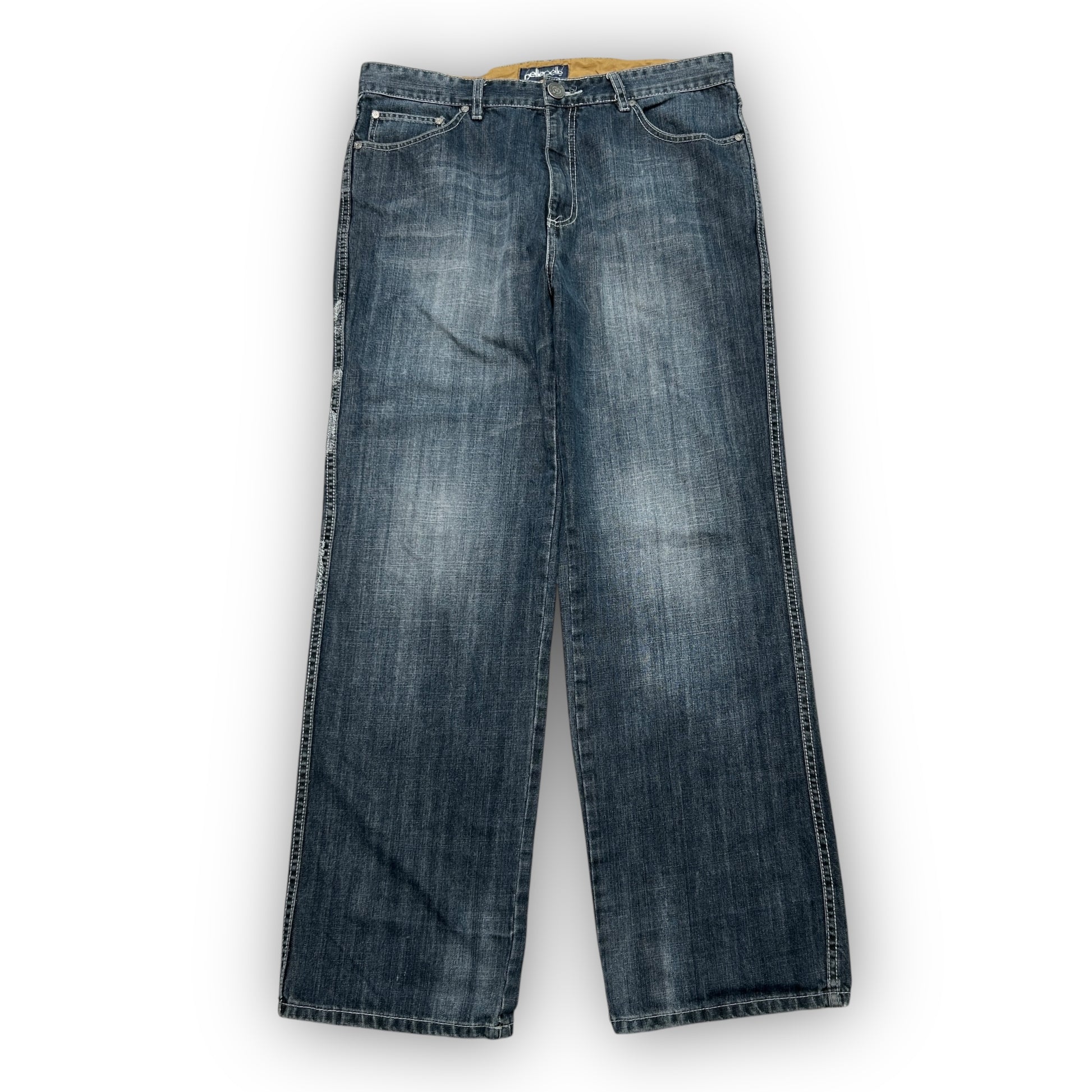 00s Pelle Pelle Embroidered Jeans (36”)