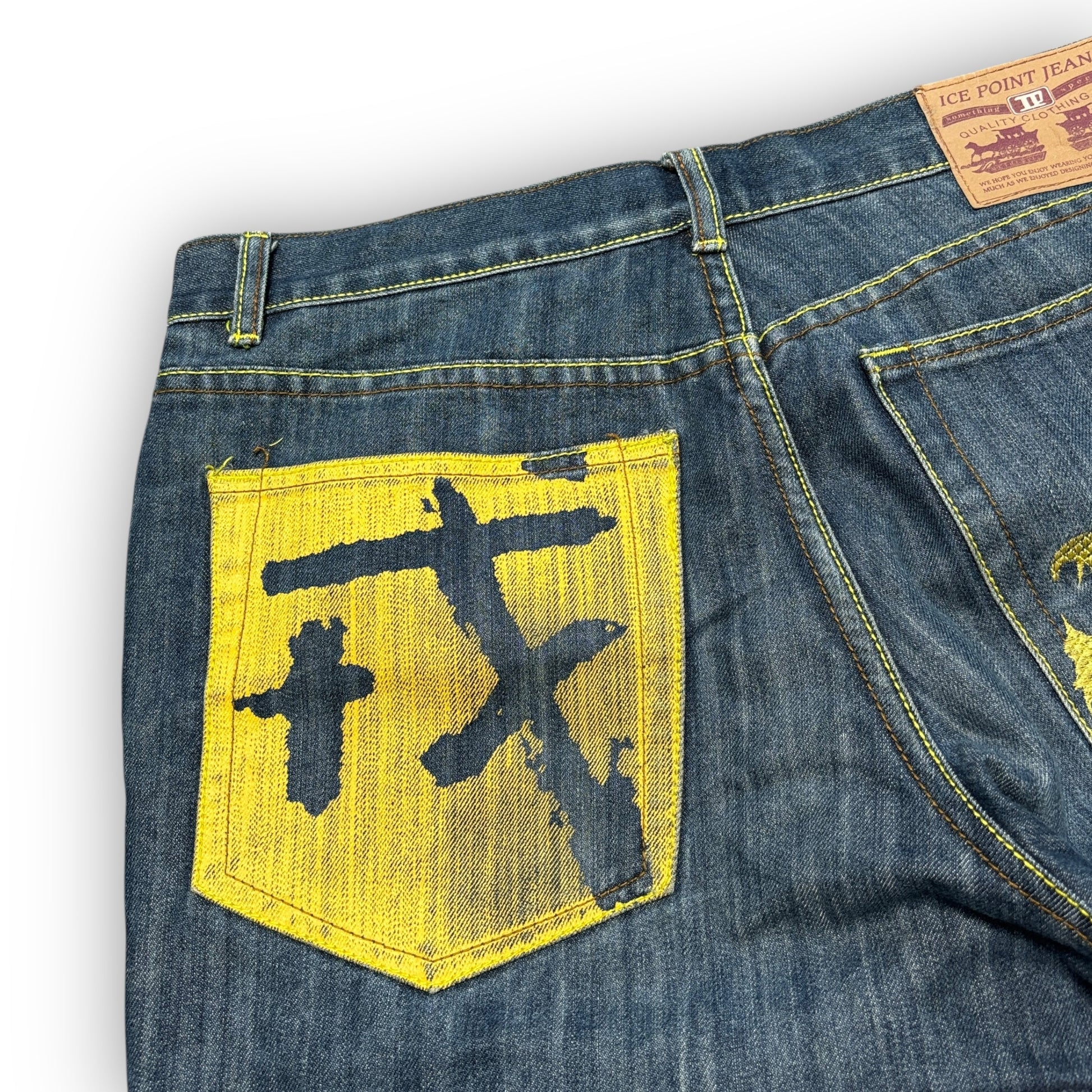 Vintage Icepoint Graphic Baggy Jeans (34")