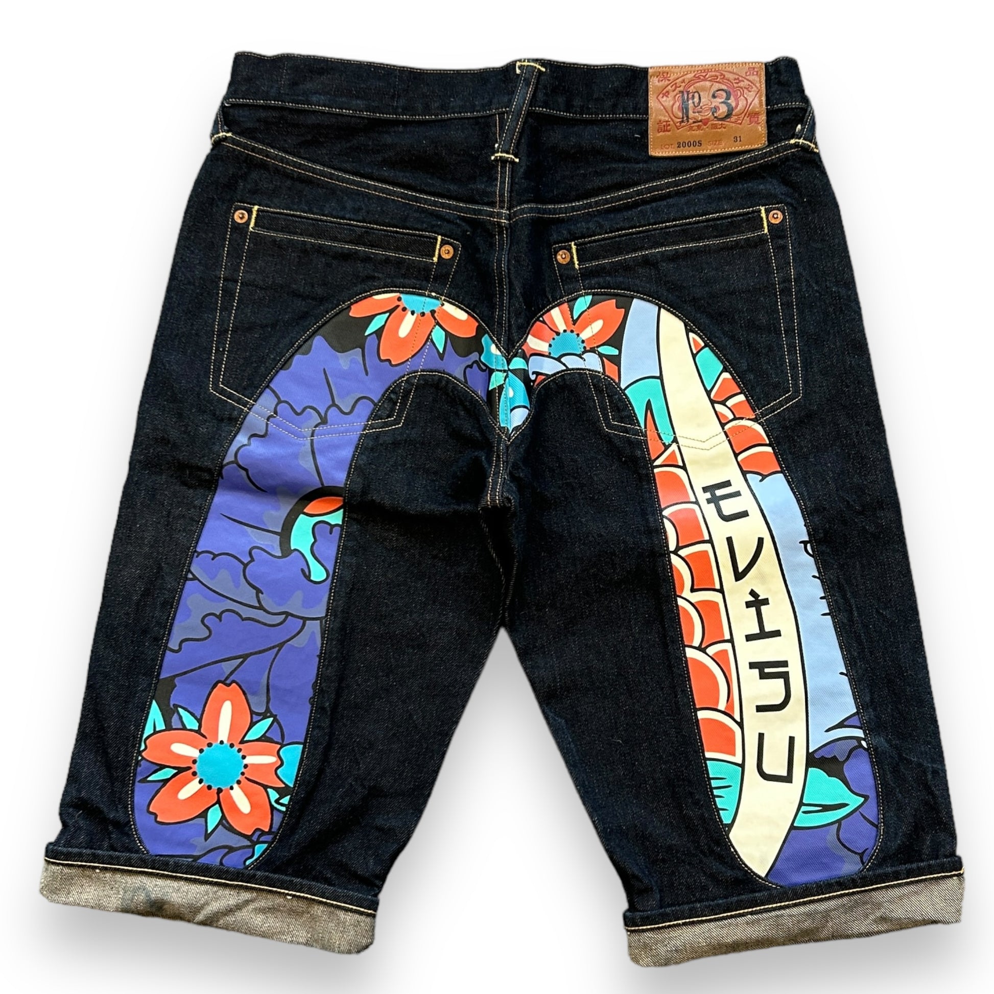 Evisu Diacock Denim Jorts (31")