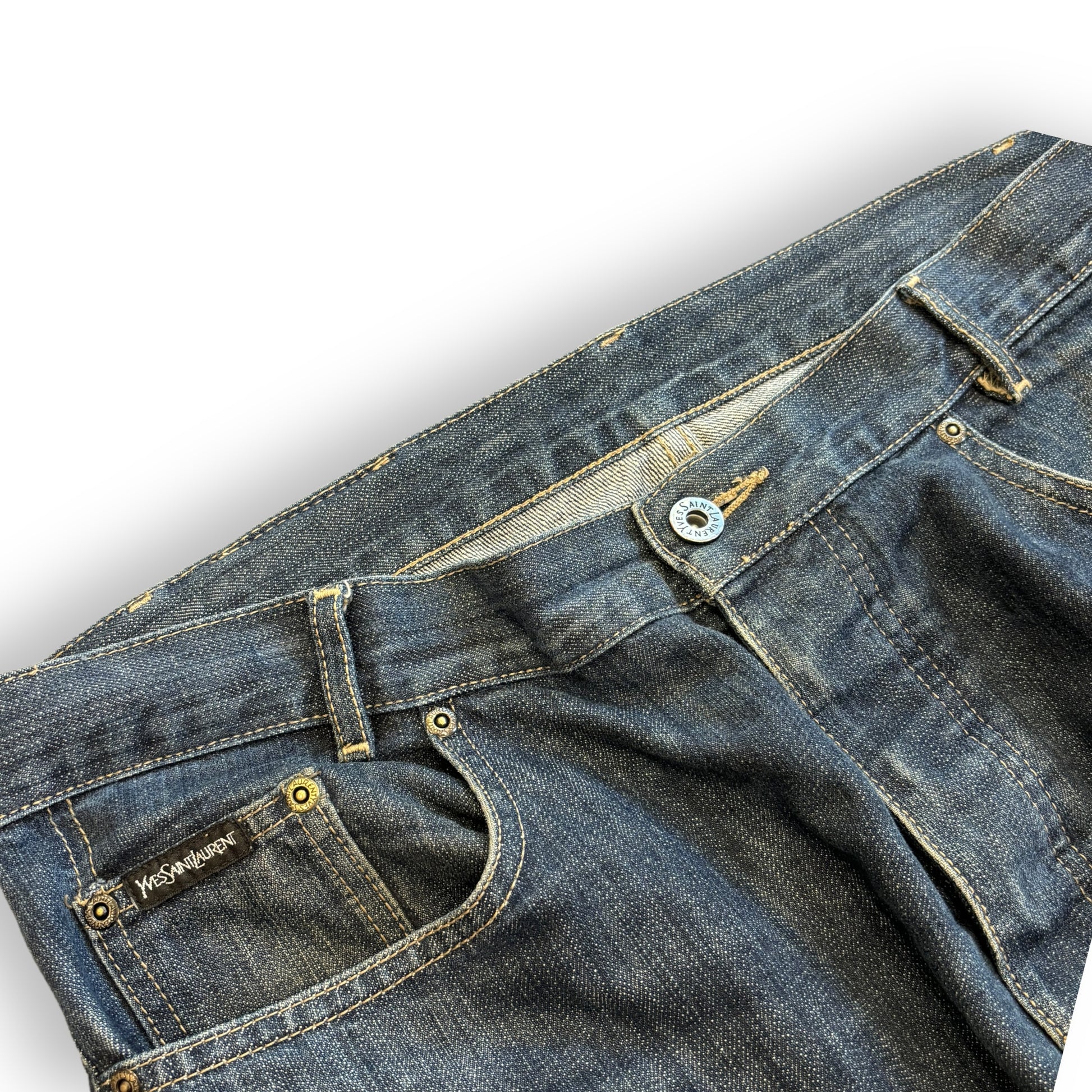 YSL Navy Baggy Jeans (34W)