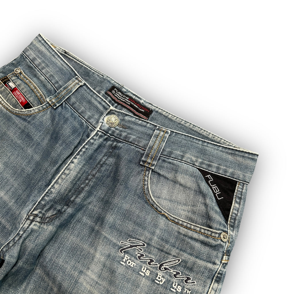 00s Fubu Baggy Embroidered Jorts (32")