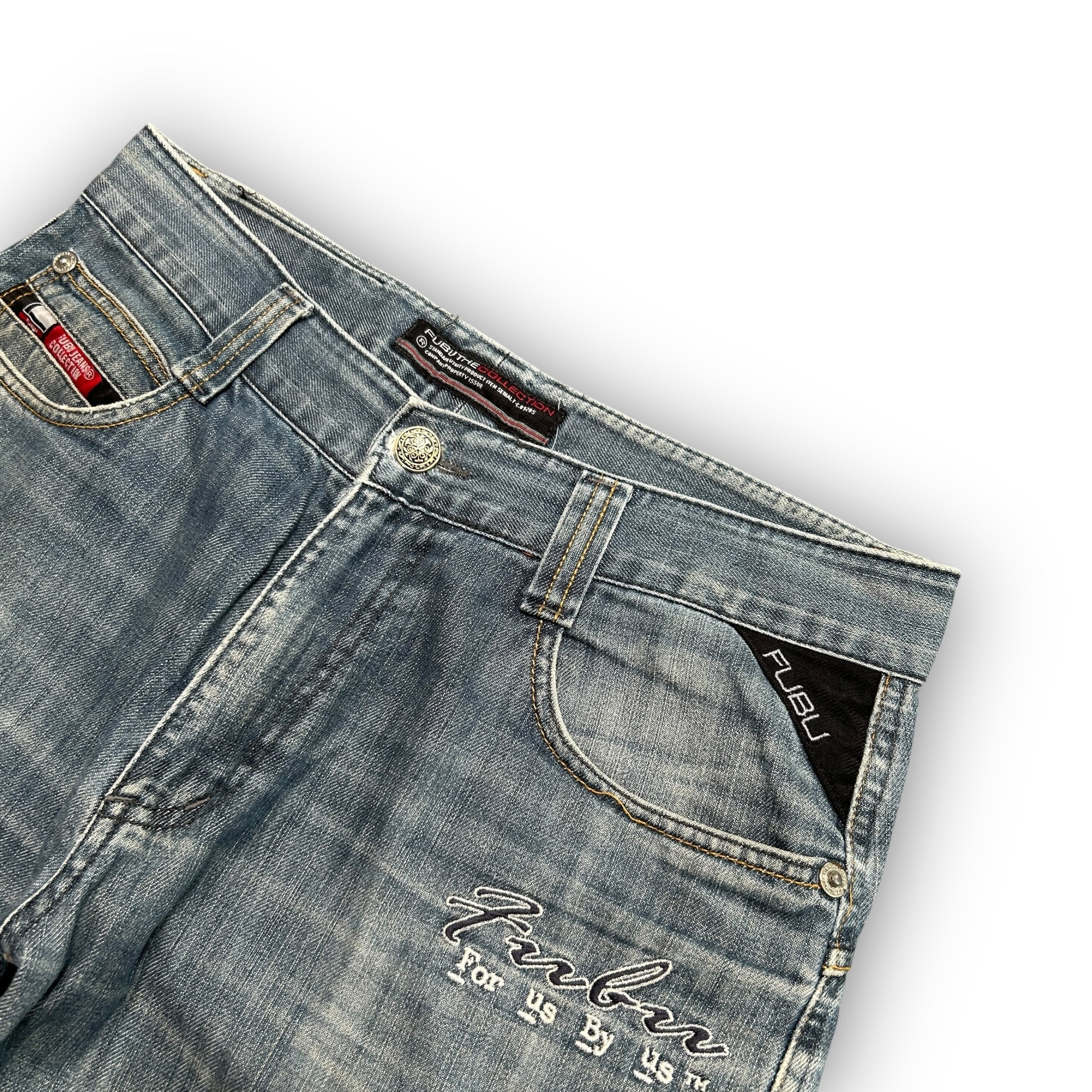 00s Fubu Baggy Embroidered Jorts (32")