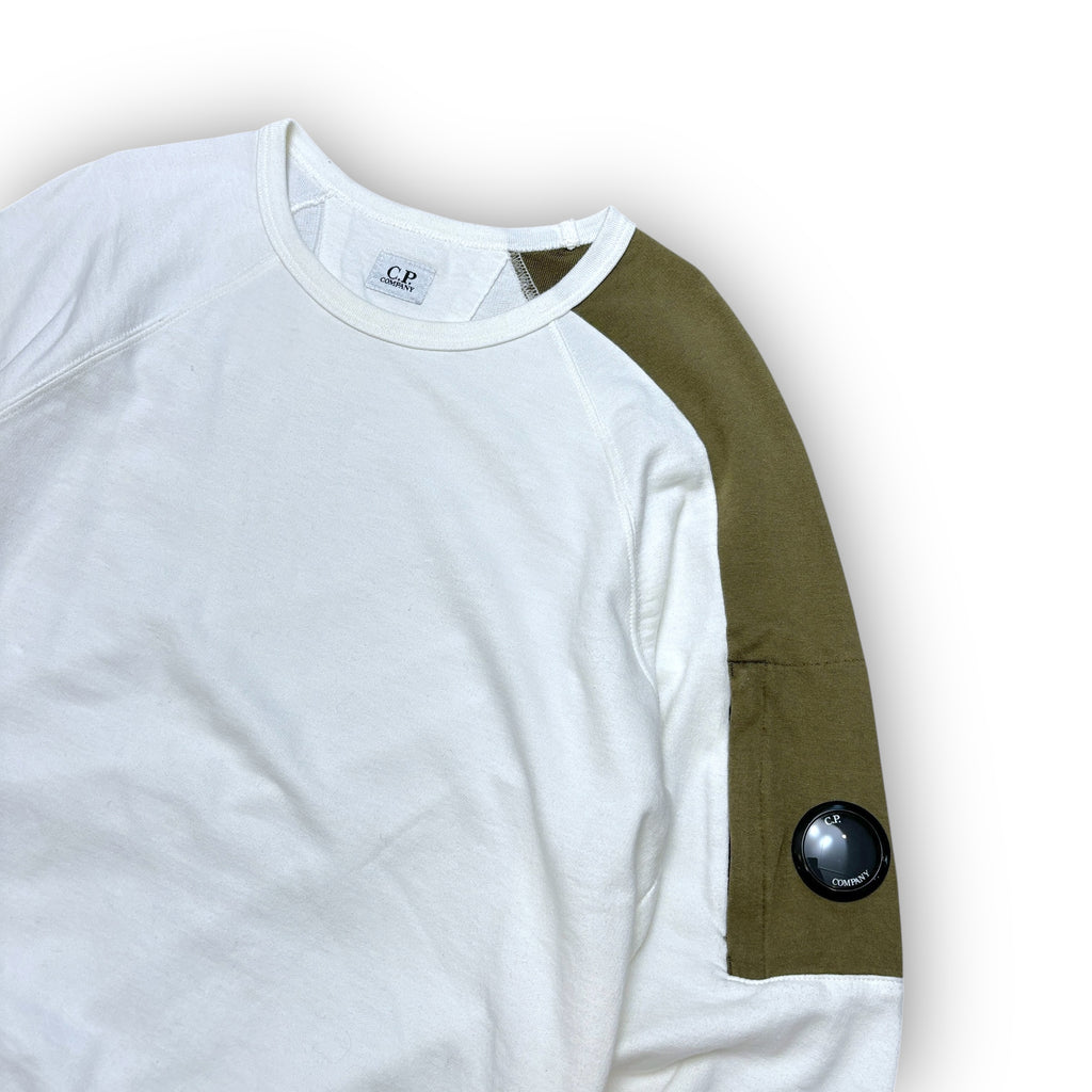 White C.P Company Lens Sweatshirt (S)