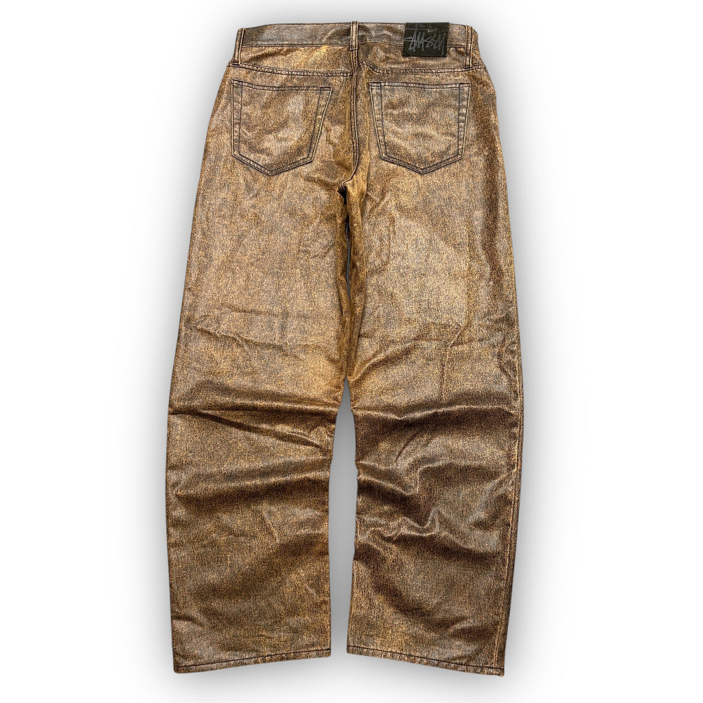 Stussy Faux Leather Big Ol' Jeans (32")