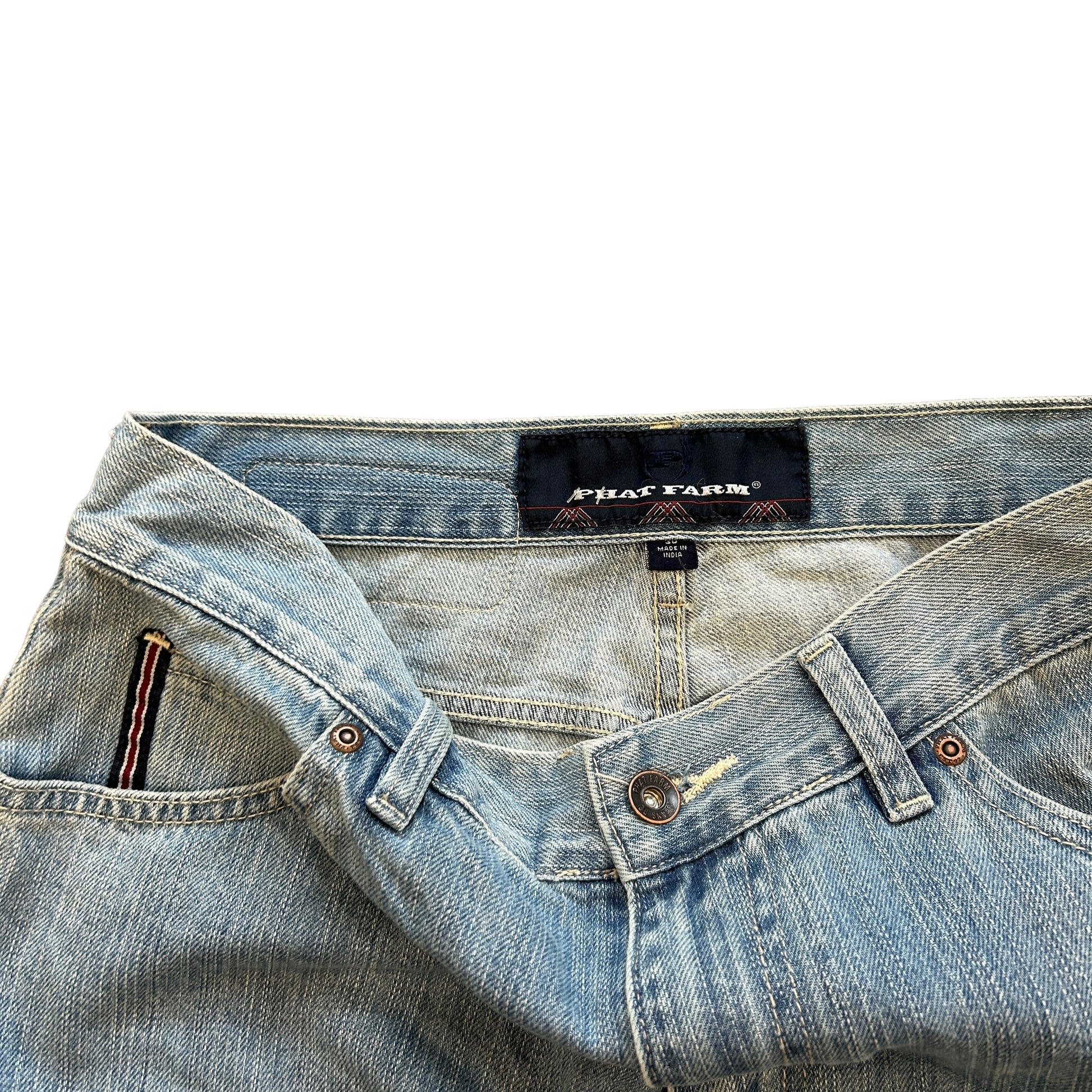 00s Phat Farm Embroidered Baggy Jeans (32")