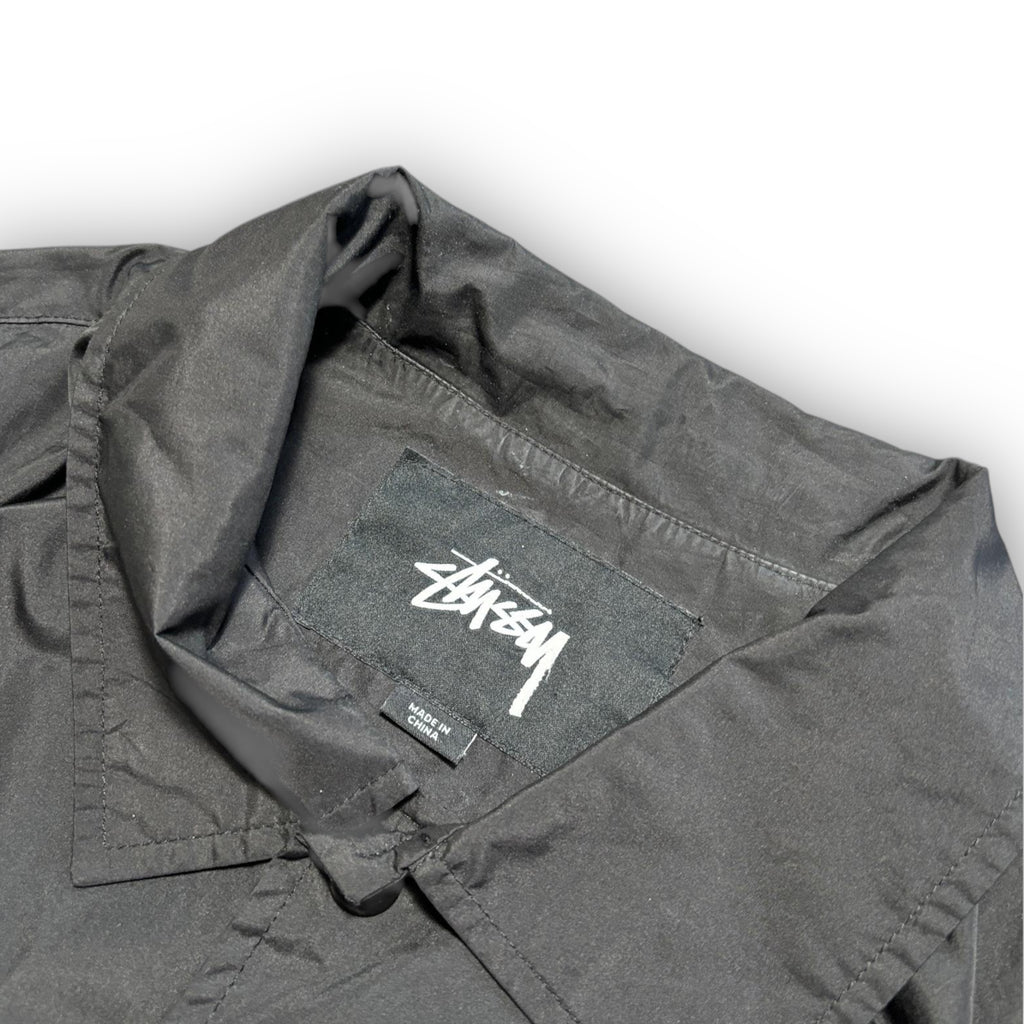 Black Stussy Nylon Overshirt (M)