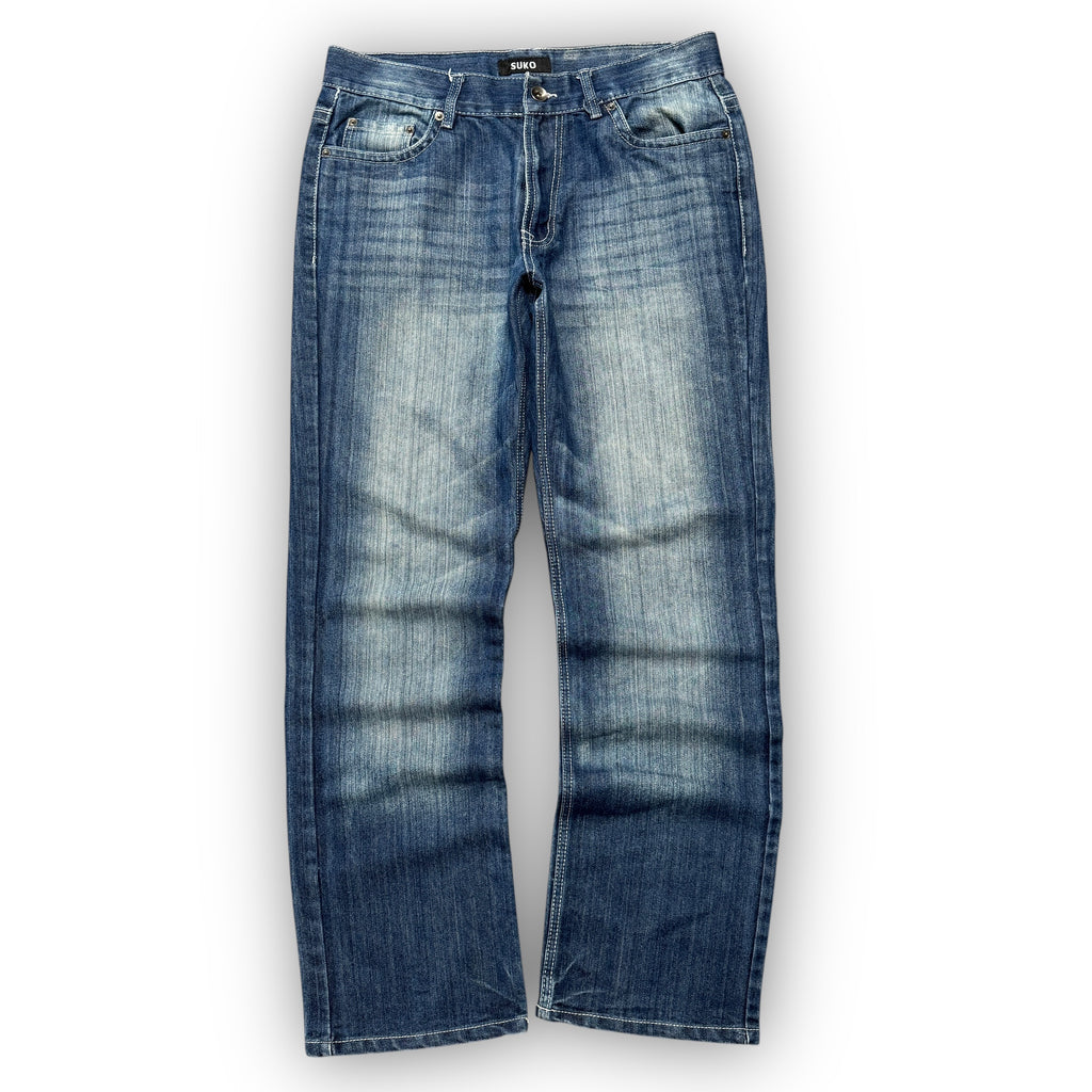 Japanese Embroidered Baggy Jeans (34")