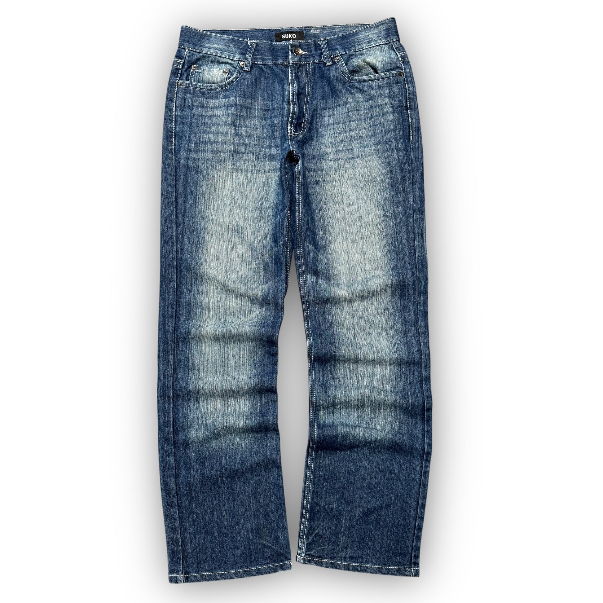 Japanese Embroidered Baggy Jeans (34")