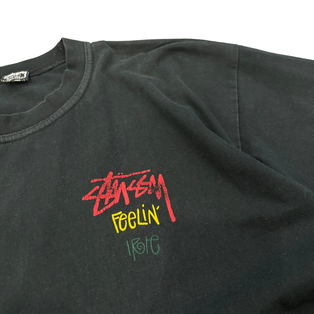 90's Stussy Bootleg Rasta Tshirt (L/XL)