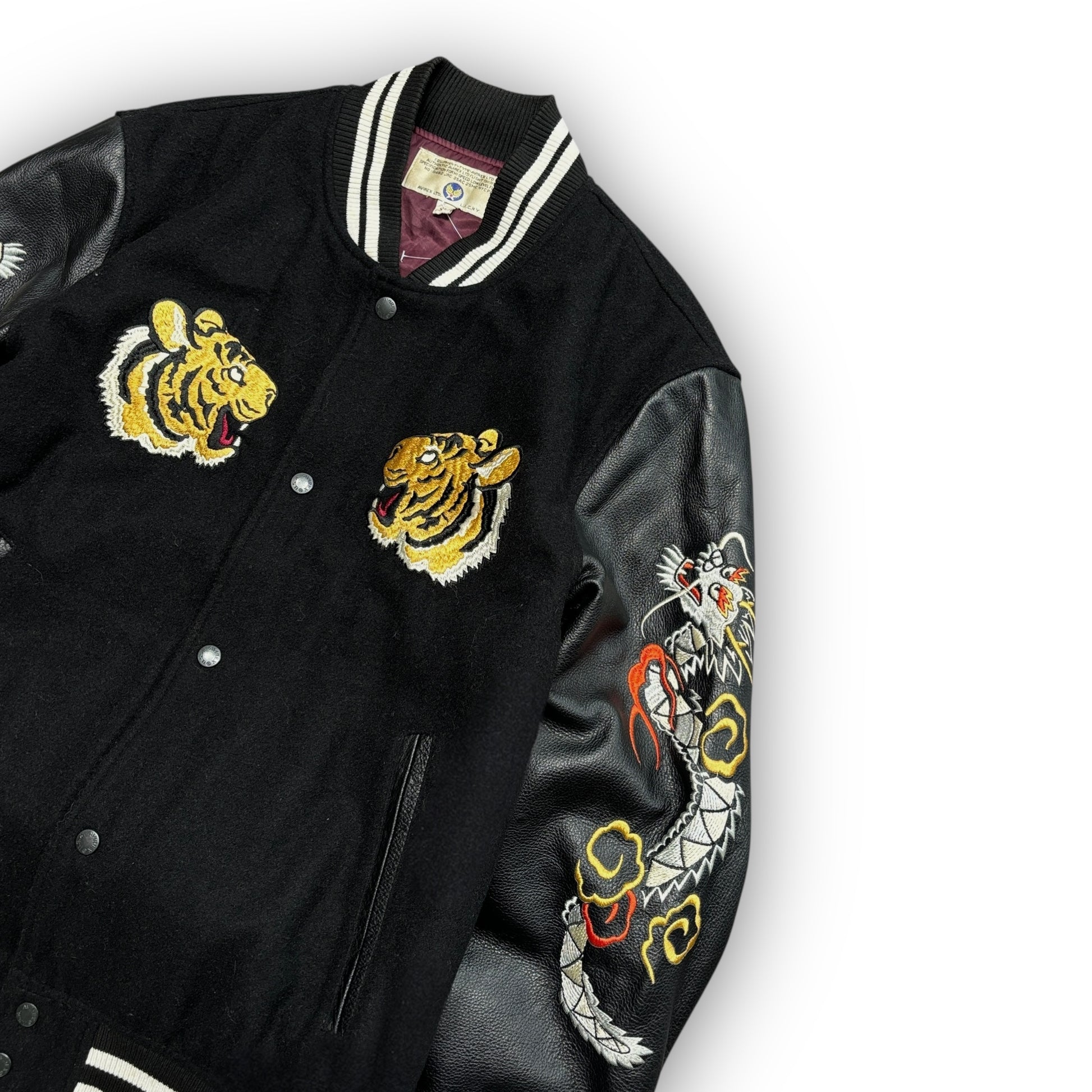 Avirex Leather Bomber Jacket (M)