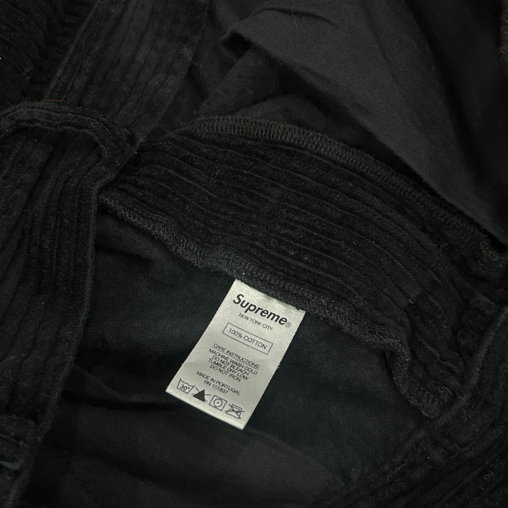 Supreme Corduroy Black Cargo Trousers (34)