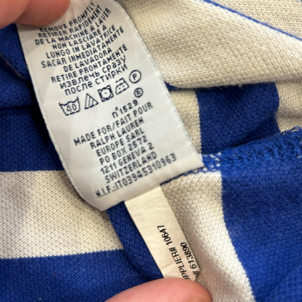 00s Striped Ralph Lauren Polo (L)