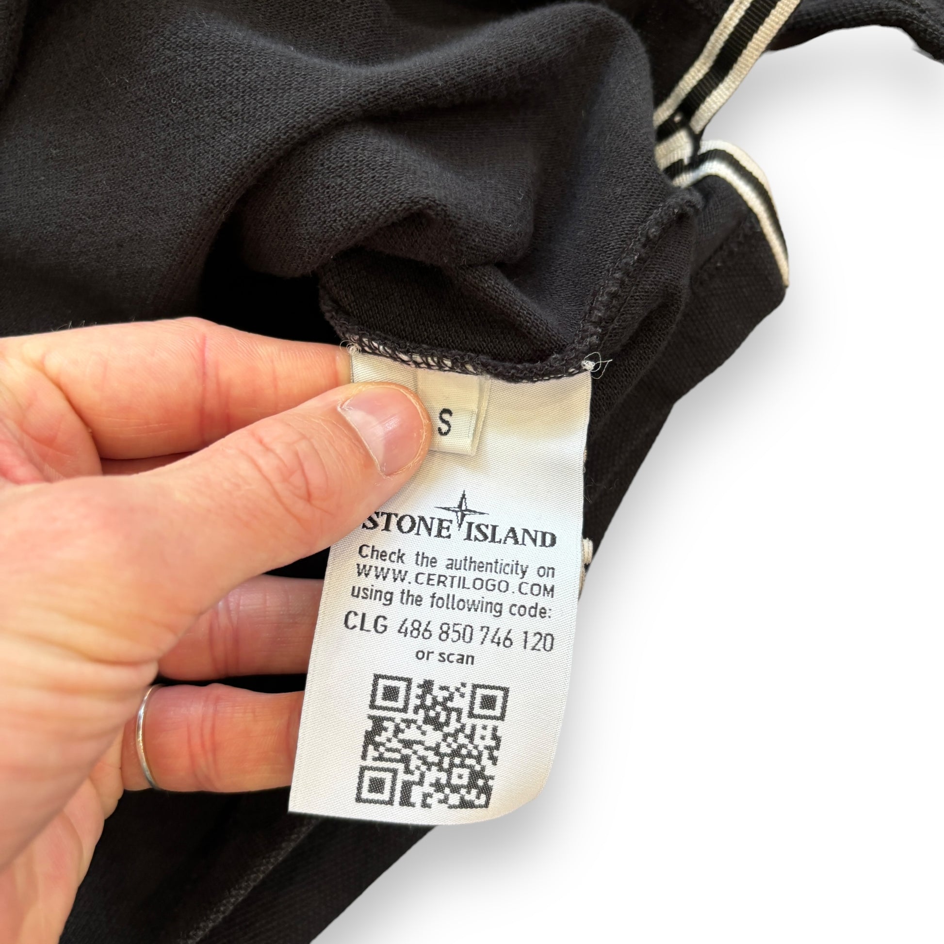 Stone Island Long Sleeve Polo Shirt (S)