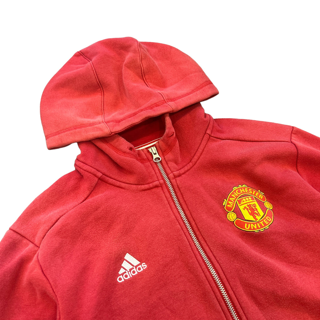 00s Manchester United Adidas Zip Up Training Hoodie (M)