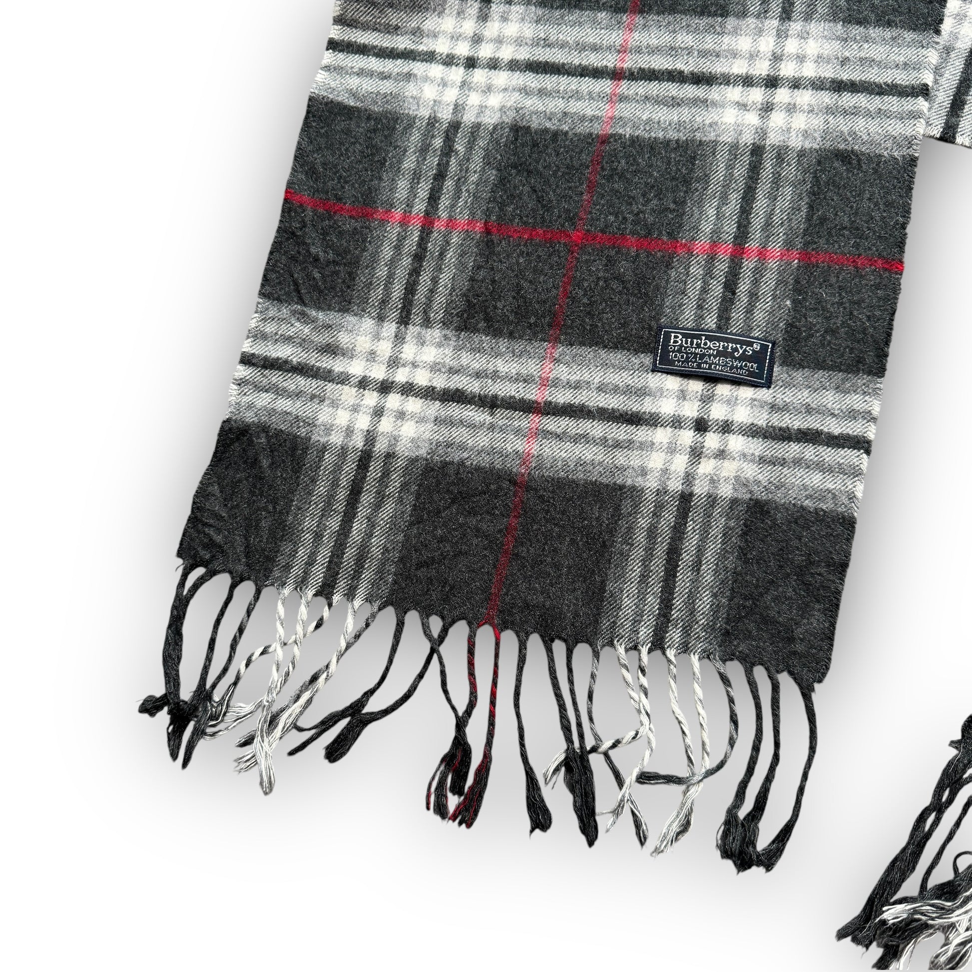 Vintage Grey Burberry Scarf