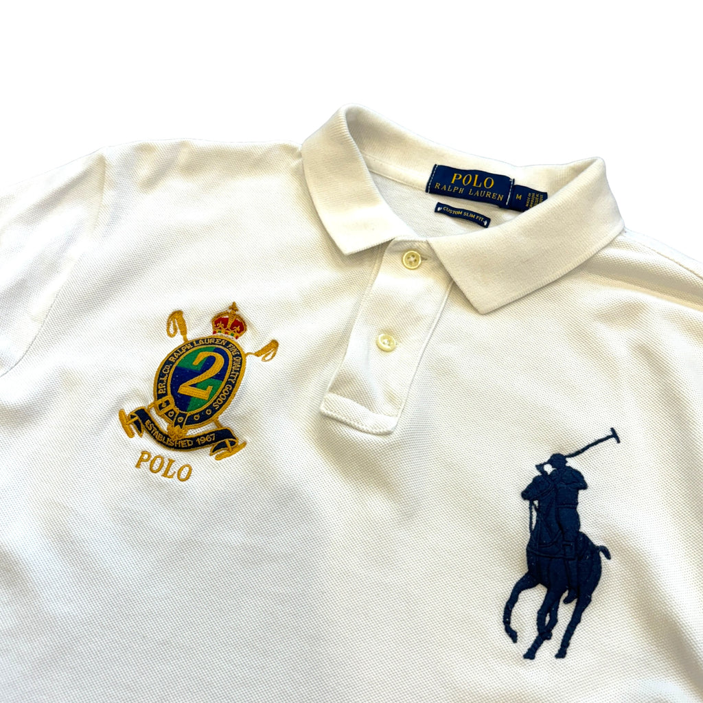 White Ralph Lauren Polo Shirt (M)
