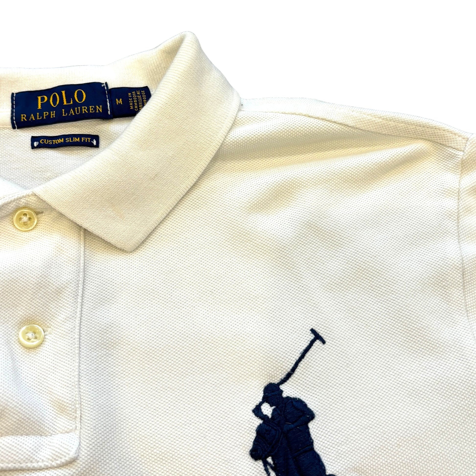 White Ralph Lauren Polo Shirt (M)
