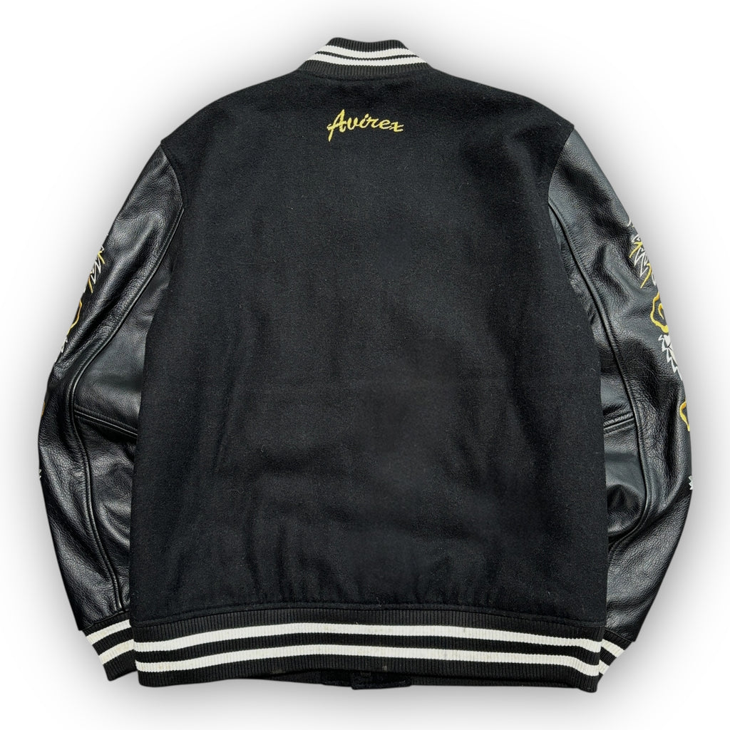 Avirex Leather Bomber Jacket (M)