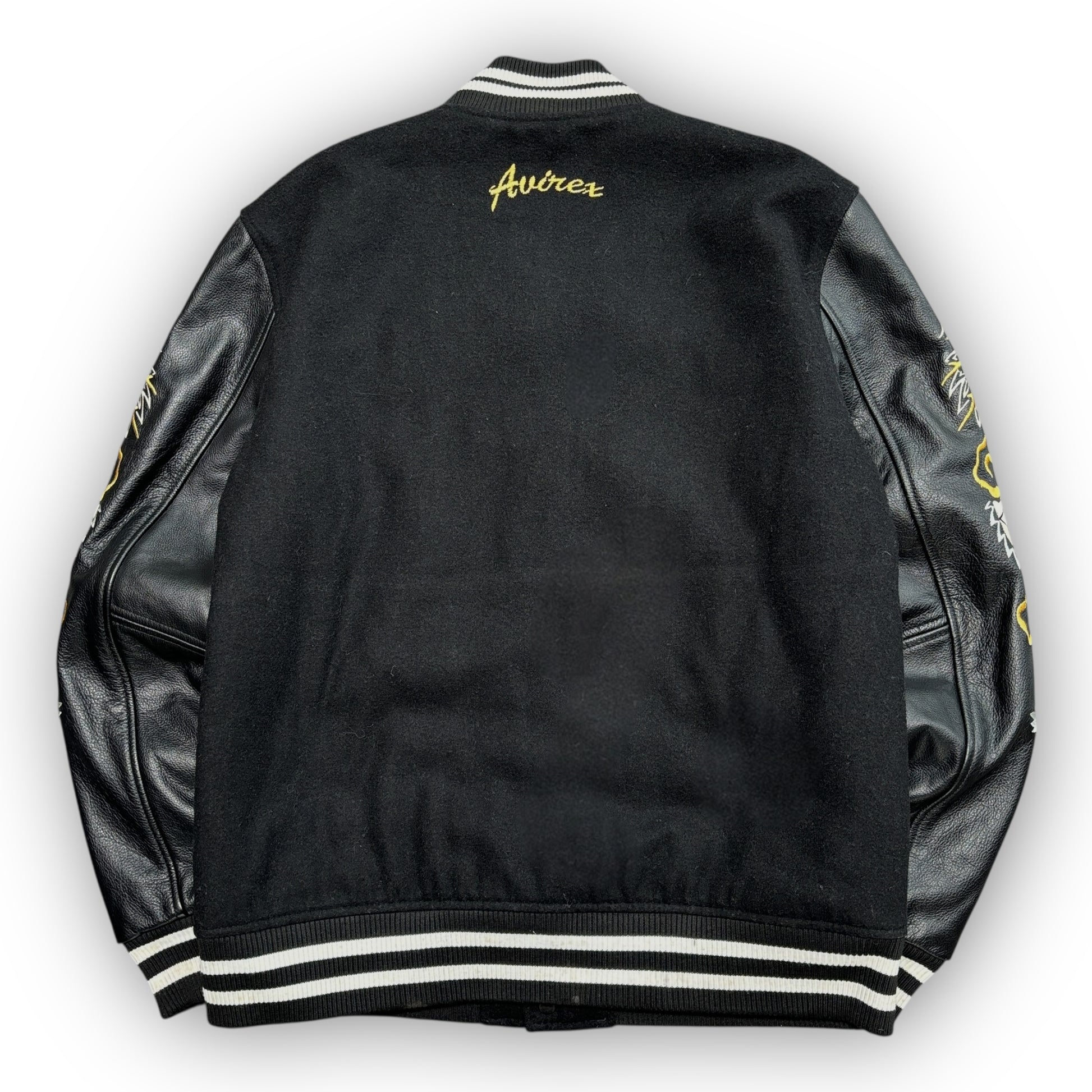 Avirex Leather Bomber Jacket (M)