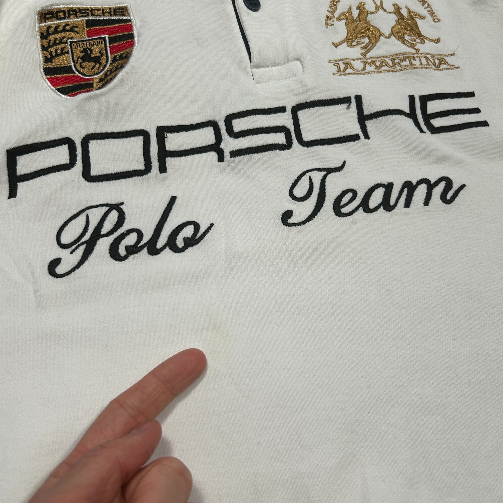Porsche Spellout Polo Shirt (S)