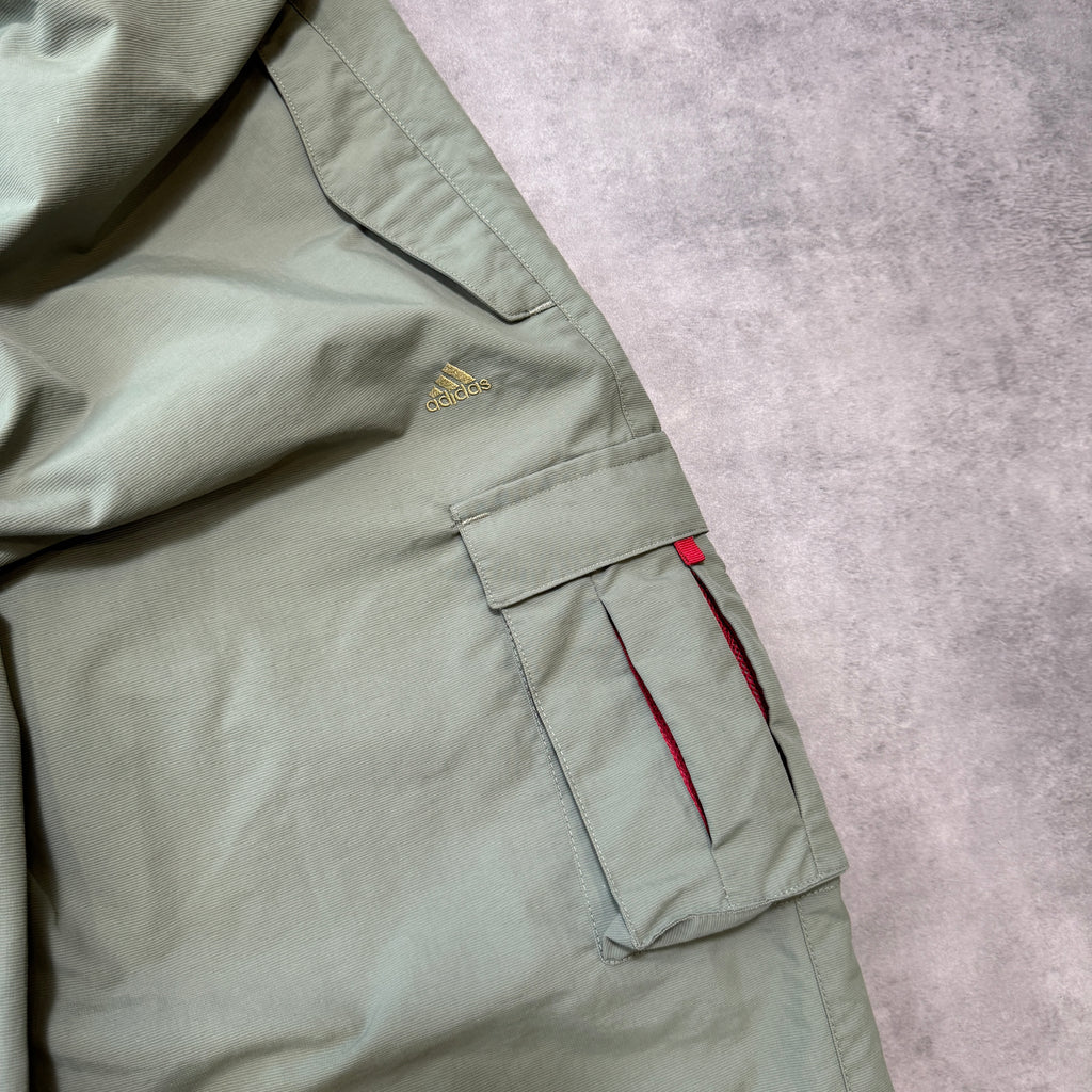 2003 Adidas Sports Utility green Cargo Baggy Bottoms (XL)