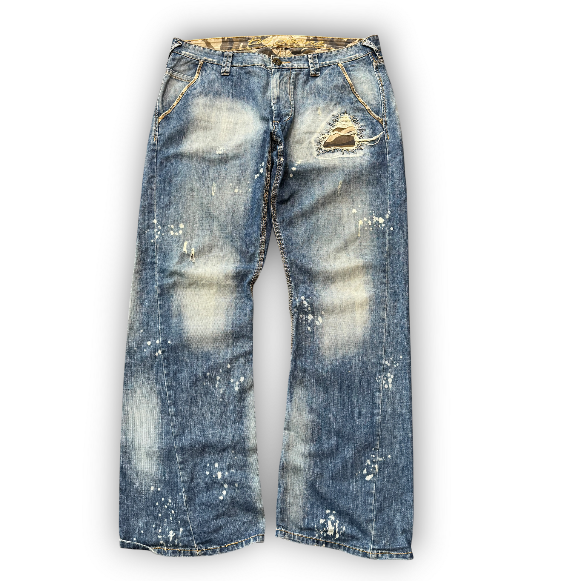 Distressed Denim Jeans (36")