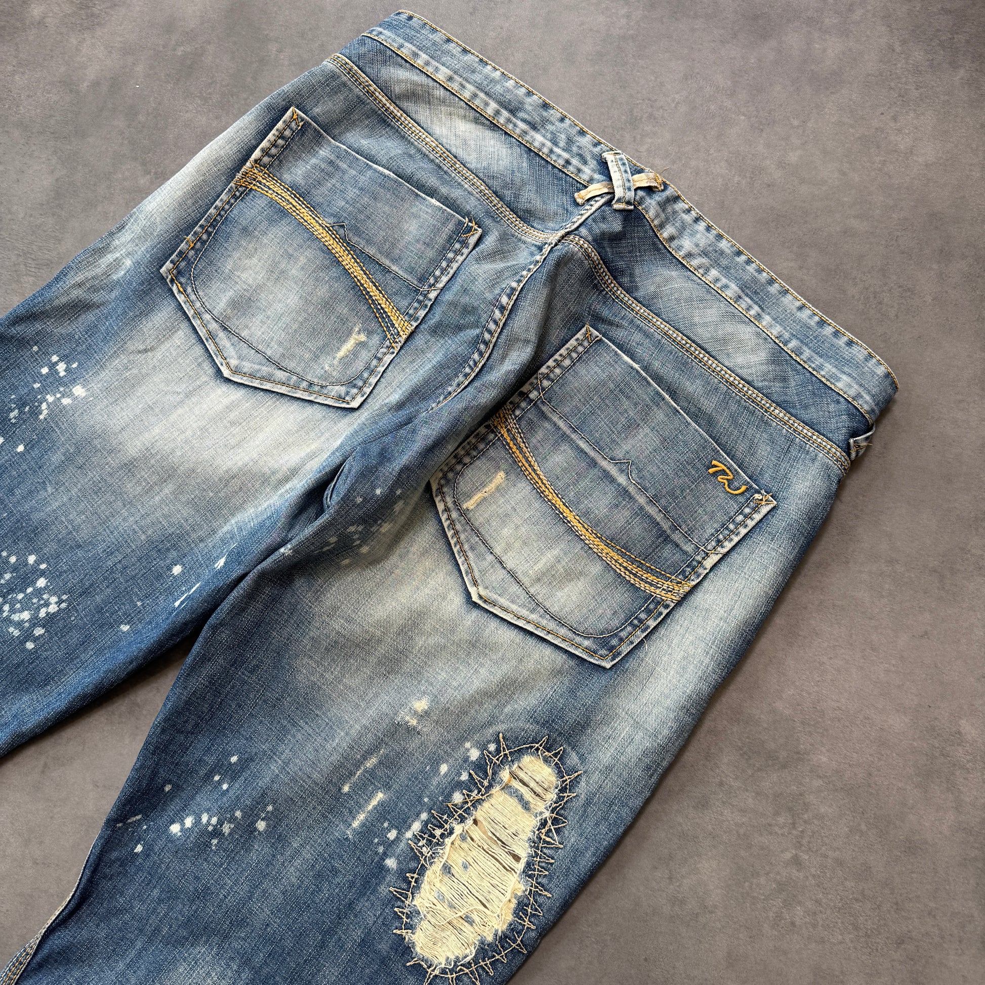 Distressed Denim Jeans (36")