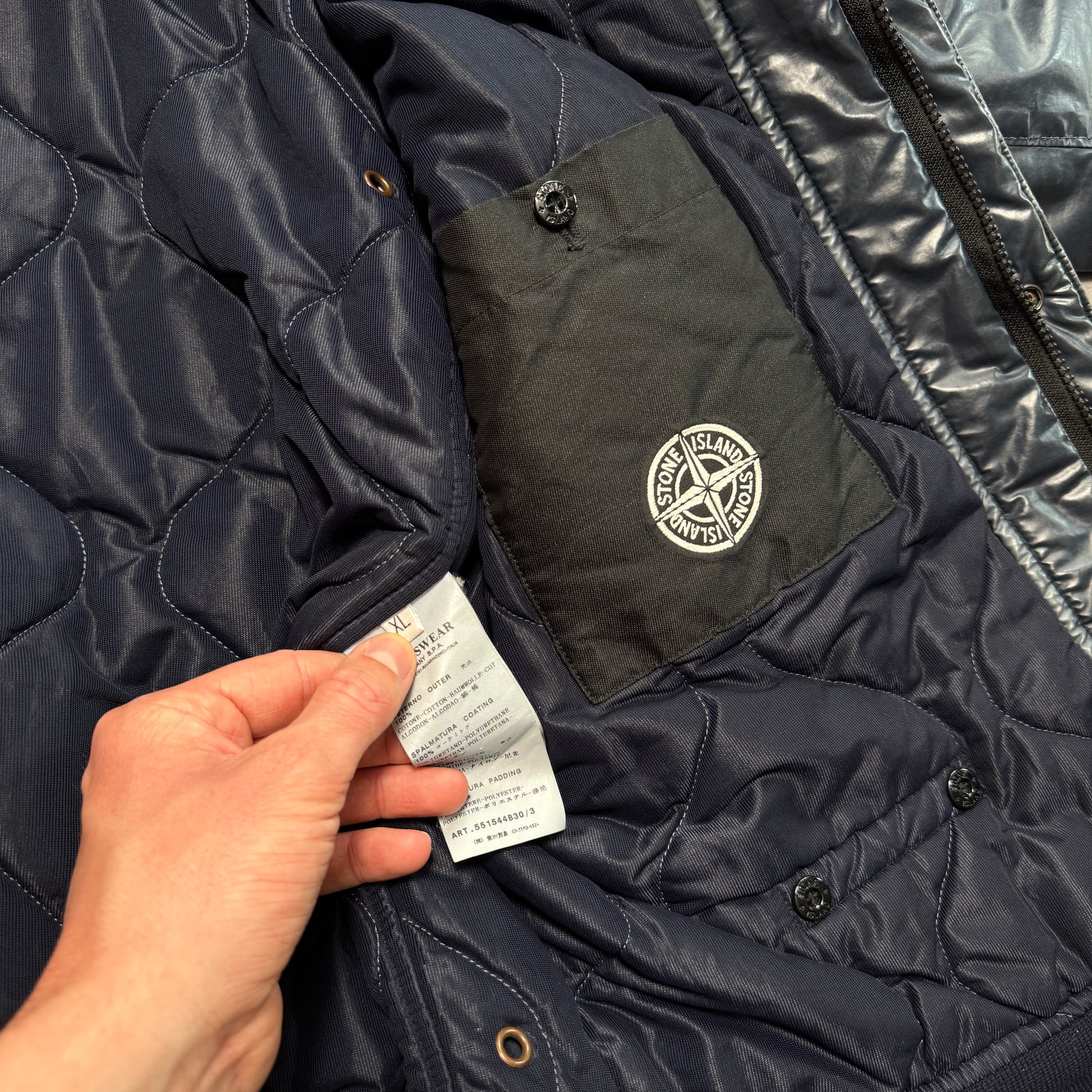 2011 Stone Island Mussola Gommata jacket (XL)