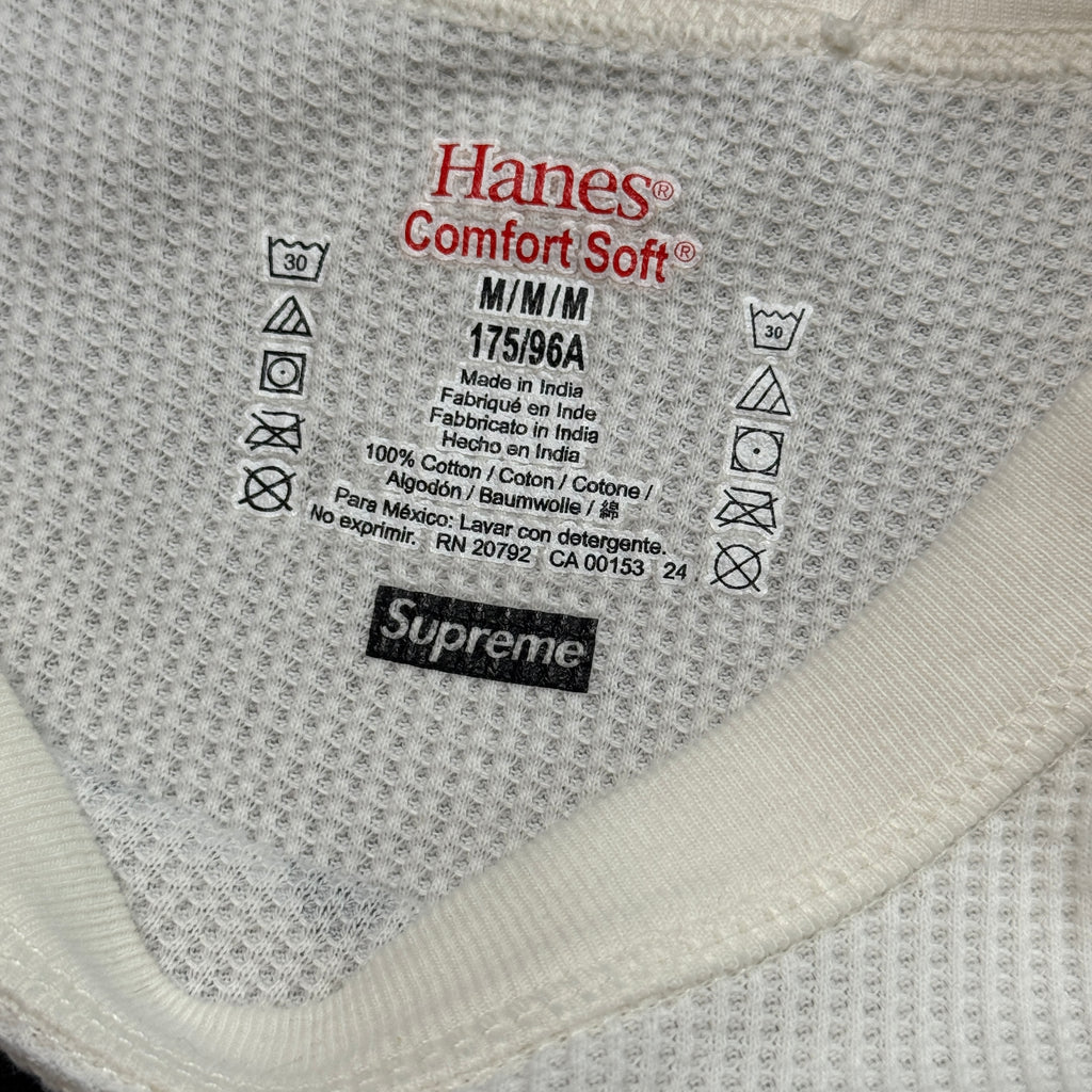 Supreme Hanes Skeleton Waffle Long Sleeve (M)