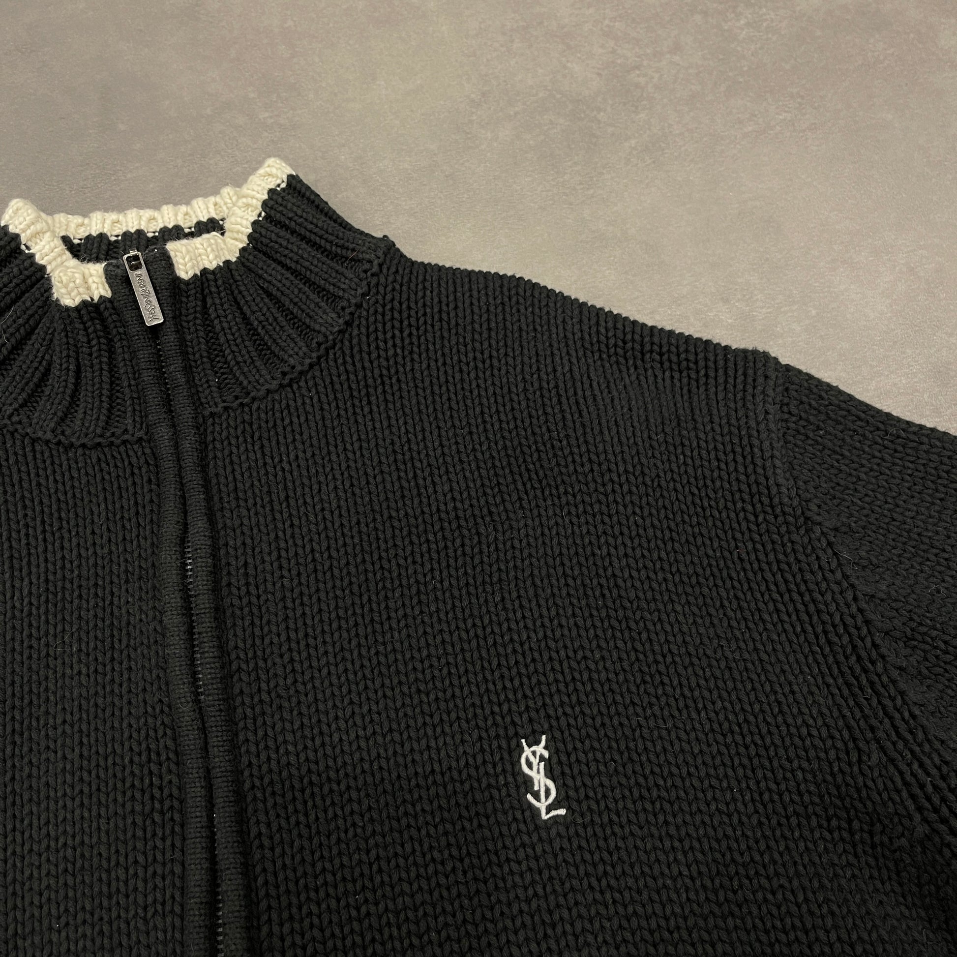 YSL Knit Full Zip Knit Jumper