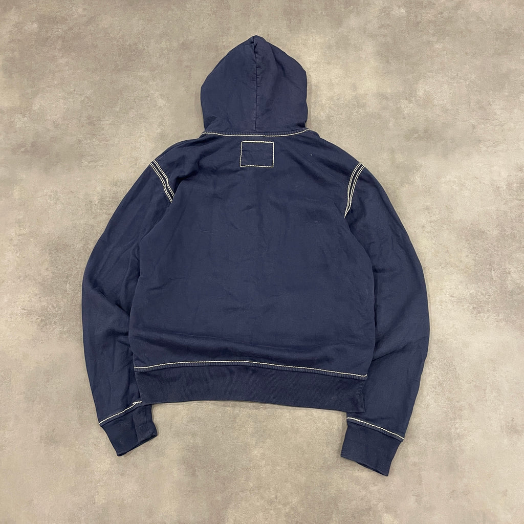 Navy True Religion Contrast Stitch Hoodie