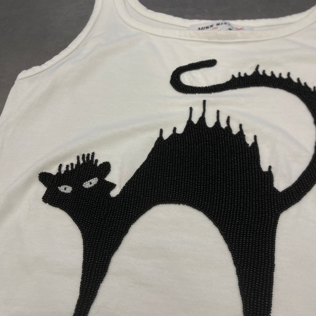 Y2K Miss Sixty Beaded Vest Top
