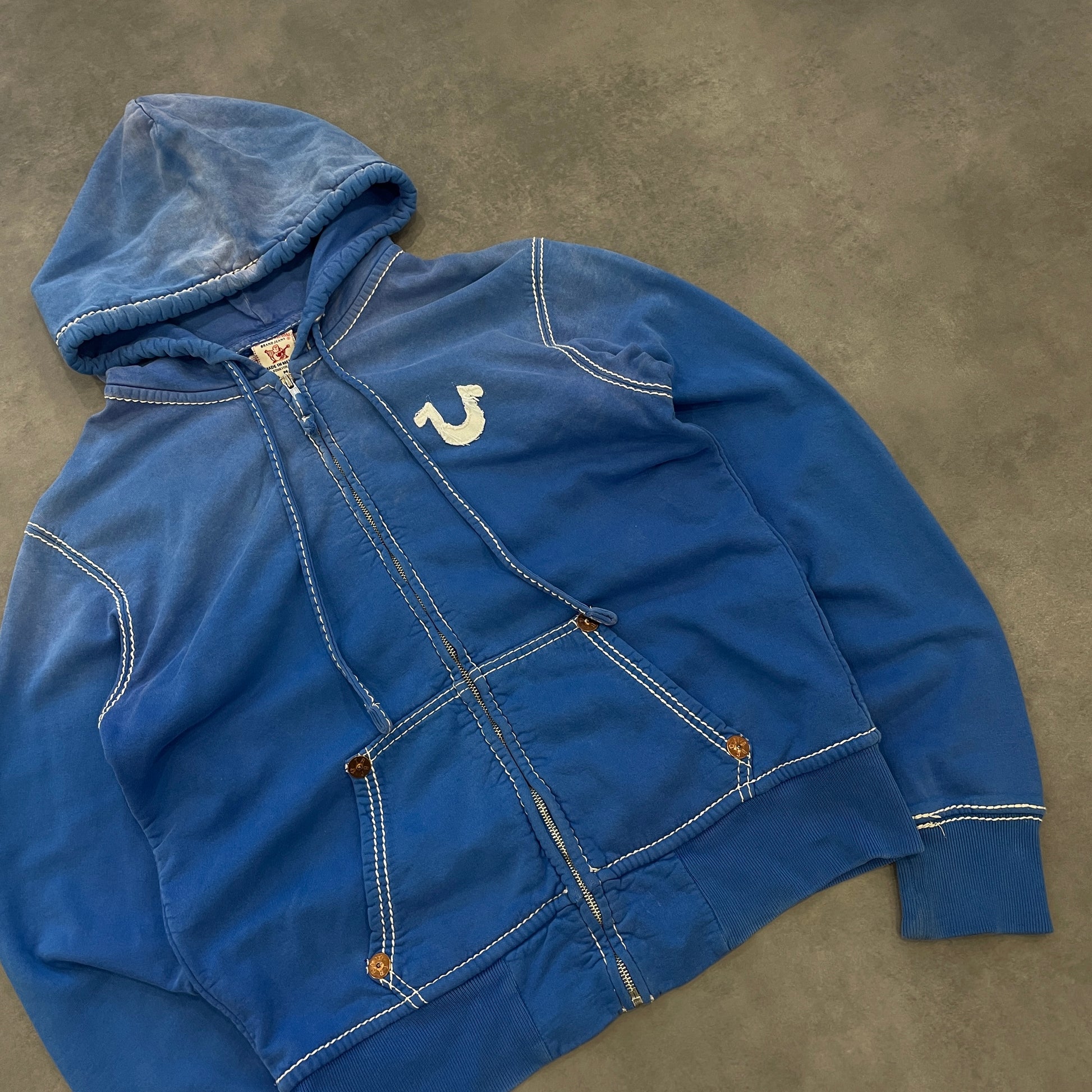 True Religion Contrast Stitch Hoodie