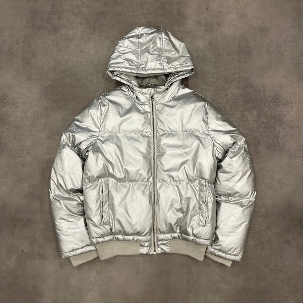 00's Silver Puffer Jacket