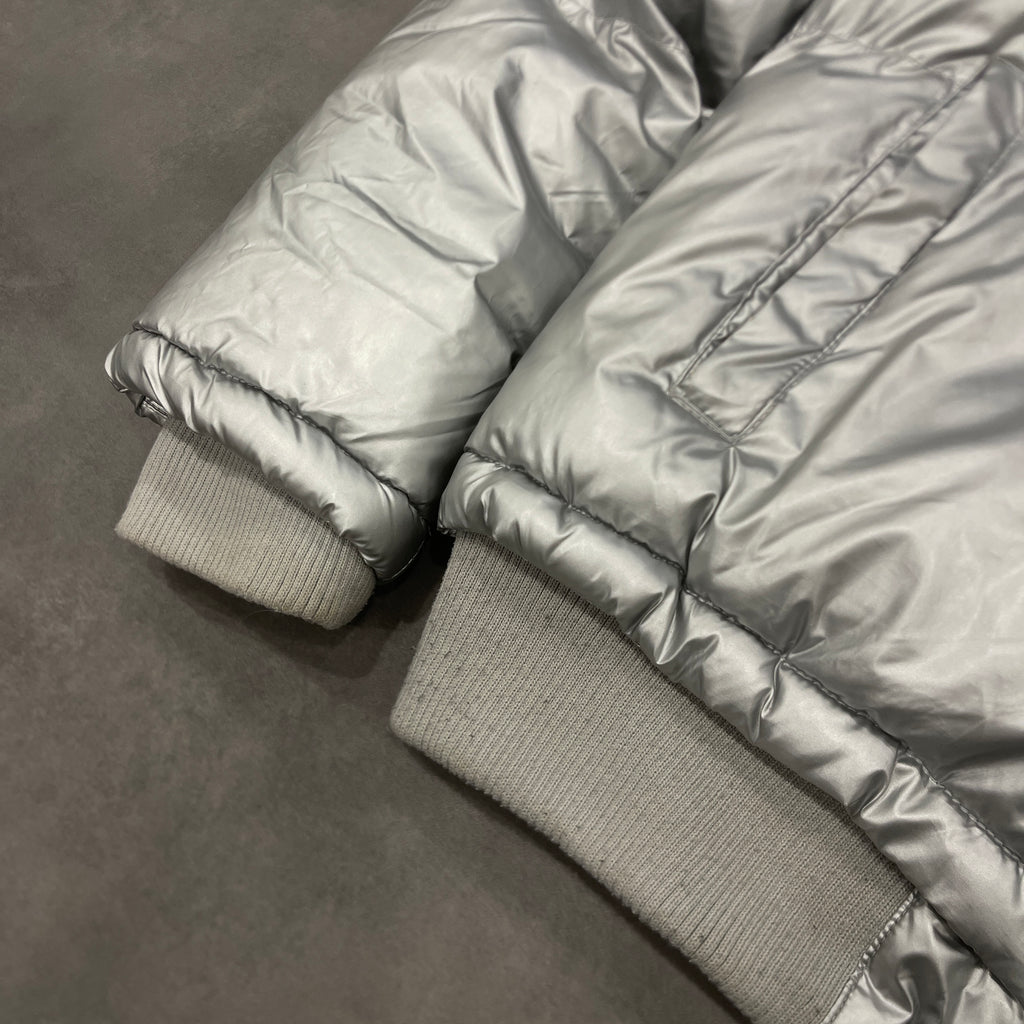 00's Silver Puffer Jacket