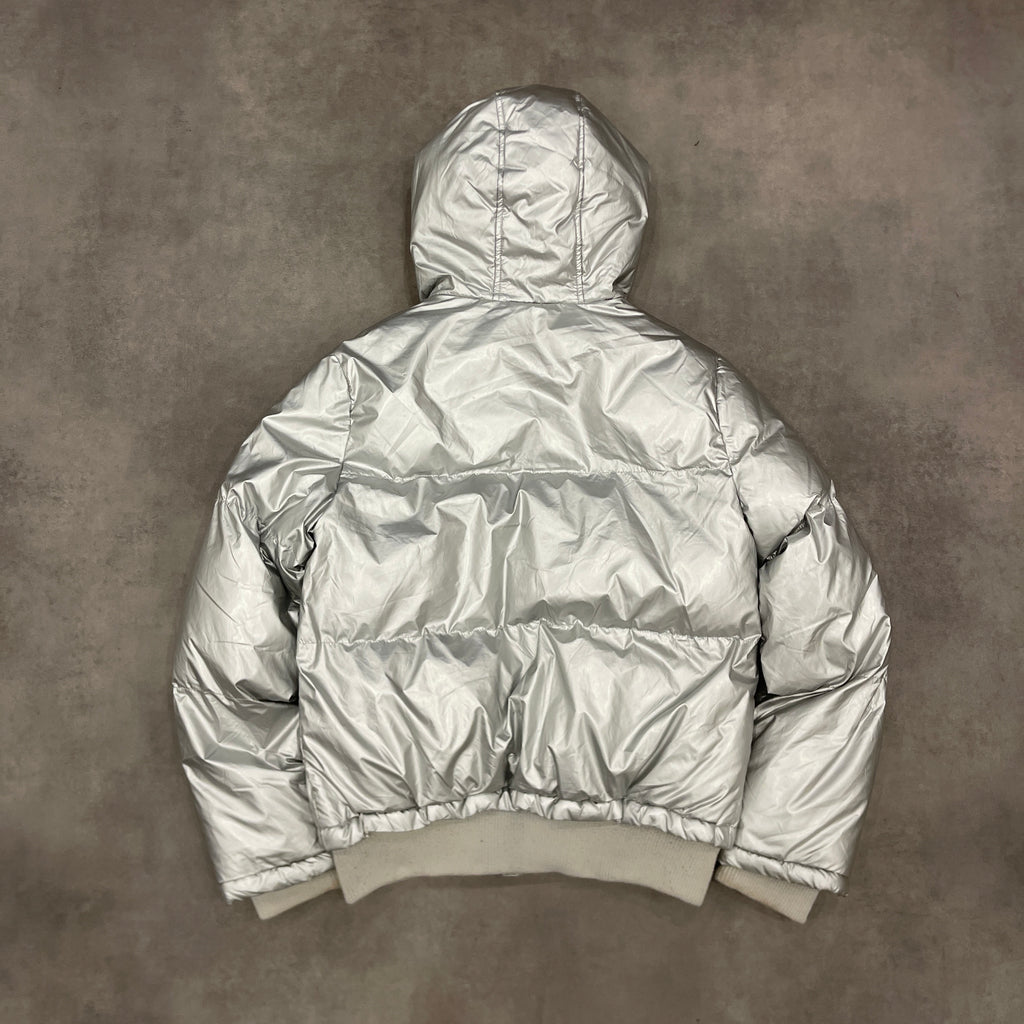 00's Silver Puffer Jacket