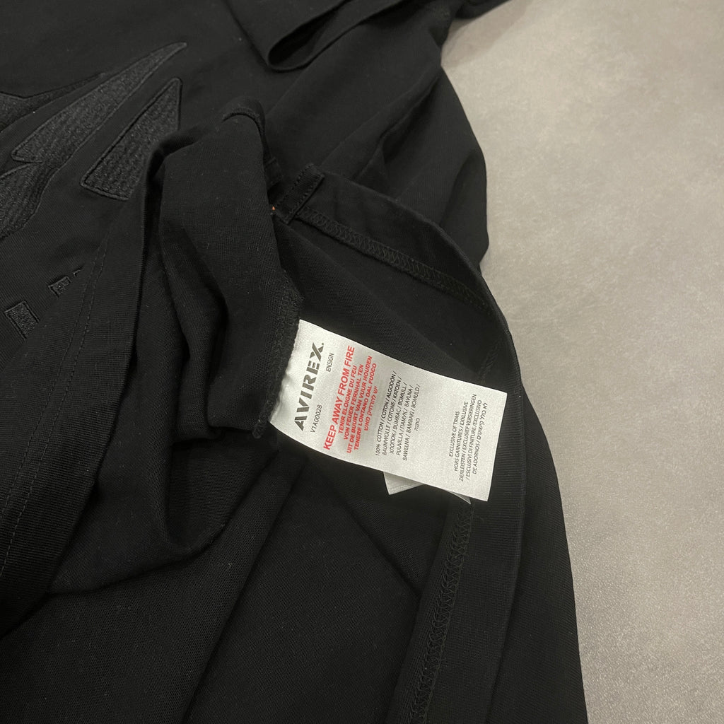 Black Avirex Heavyweight Tshirt